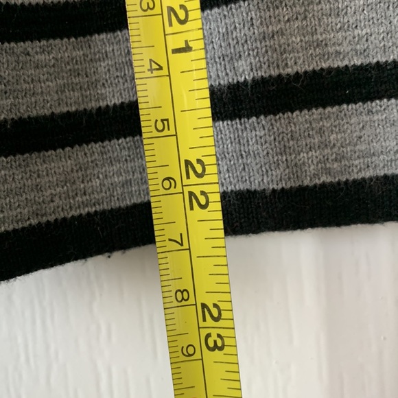 LOFT 100% Cotton Collared V-Neck Double Breasted Pockets Striped Jacket Size MP - Picture 16 of 16